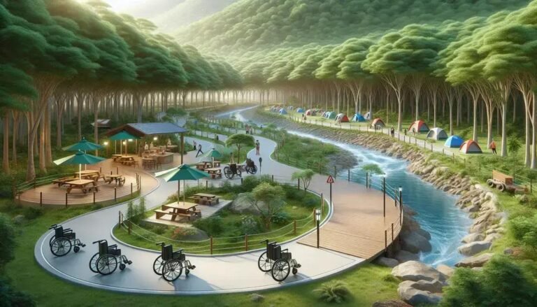 Parques Naturais com áreas de camping adaptadas para cadeirantes
